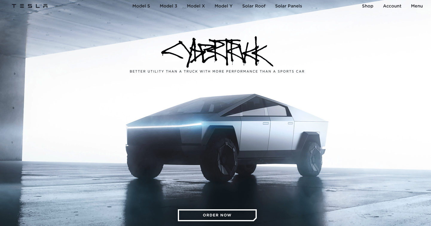 An image of CyberTruck.