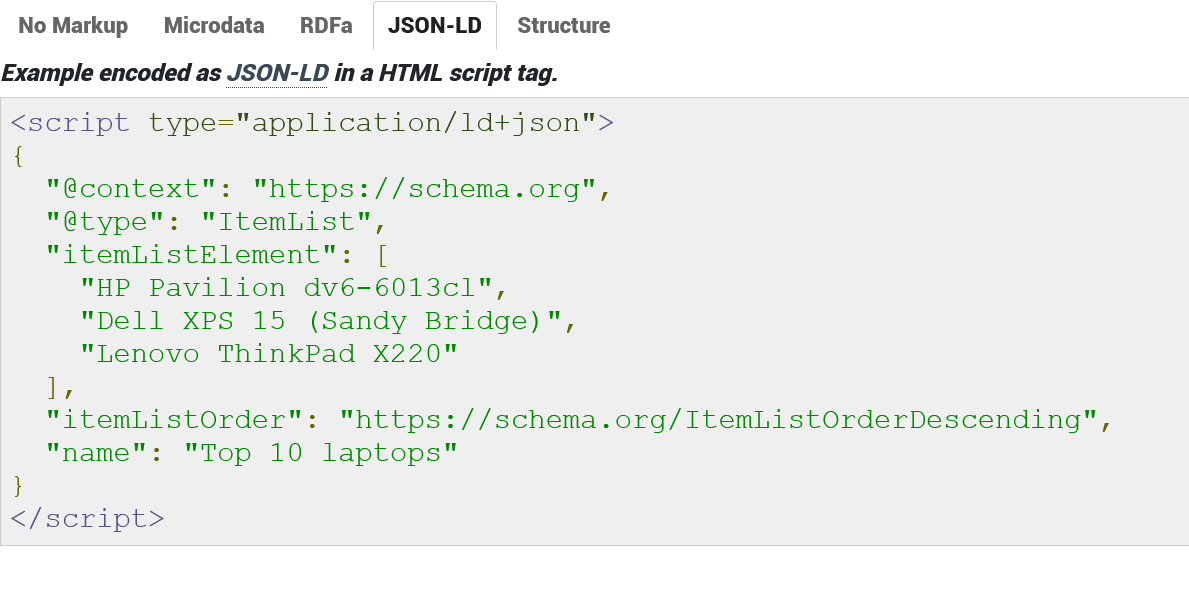 Schema JSON-LD Markup