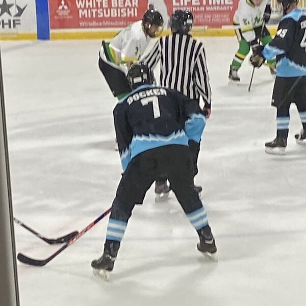 Cory Playing Hockey