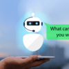 A chatbot asking a question. 